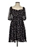 B. Darlin 100% Polyester Floral Black Casual Dress Size 3 - 4 - photo 1