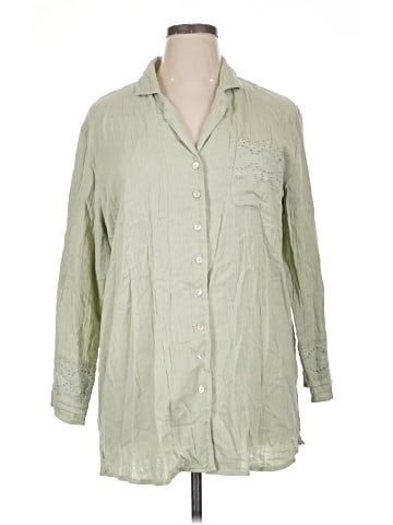 World Market 3/4 Sleeve Button-Down Shirt (view 1)