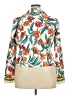 Boston Proper Tropical Floral Green White Jacket Size 18 - photo 2
