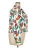 Boston Proper Tropical Floral Green White Jacket Size 18 - photo 4