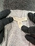 Eileen Fisher 100% Linen Houndstooth Gray Linen Pants Size 1X - photo 4