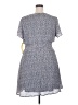 Sugar Lips 100% Polyester Print Gray Casual Dress Size 2X - photo 2