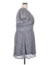 Sugar Lips 100% Polyester Print Gray Casual Dress Size 2X - photo 4