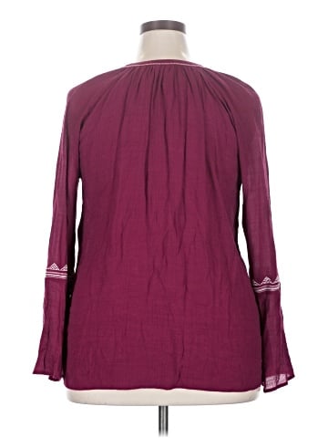 St. John's Bay Long Sleeve Blouse (view 2)