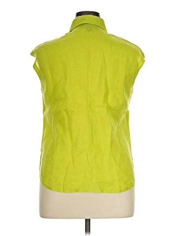 Linda Allard Ellen Tracy Sleeveless Button-Down Shirt (view 2)