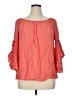 Fever 100% Rayon Orange 3/4 Sleeve Blouse Size XL - photo 1