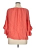 Fever 100% Rayon Orange 3/4 Sleeve Blouse Size XL - photo 2