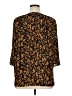Investments 100% Polyester Brown 3/4 Sleeve Blouse Size XL - photo 2