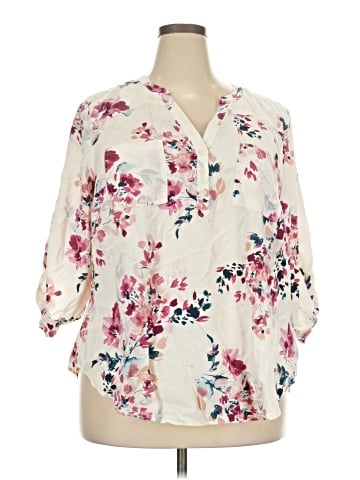 Torrid 3/4 Sleeve Blouse (view 1)
