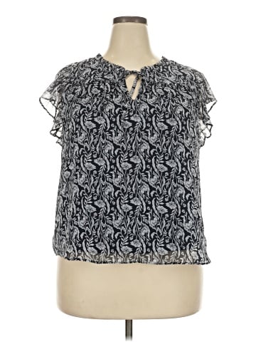 LC Lauren Conrad Short Sleeve Blouse (view 1)