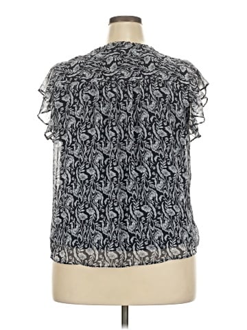 LC Lauren Conrad Short Sleeve Blouse (view 2)