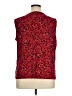 Black Label by Evan Picone Red Sleeveless Blouse Size XL - photo 2