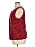 Black Label by Evan Picone Red Sleeveless Blouse Size XL - photo 5