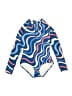 Beach House Graphic Blue One Piece Swimsuit Size XXS (estimated) - photo 1
