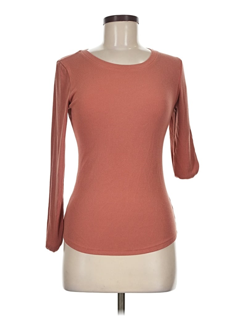 Pre-owned Wilfred Free 3/4 Sleeve T-shirt In Brown