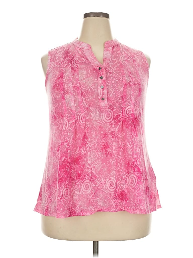 Pre-owned Avenue Sleeveless T-shirt In Pink