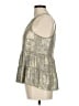 Sunday in Brooklyn Metallic Metallic Silver Sleeveless Blouse Size M - photo 5
