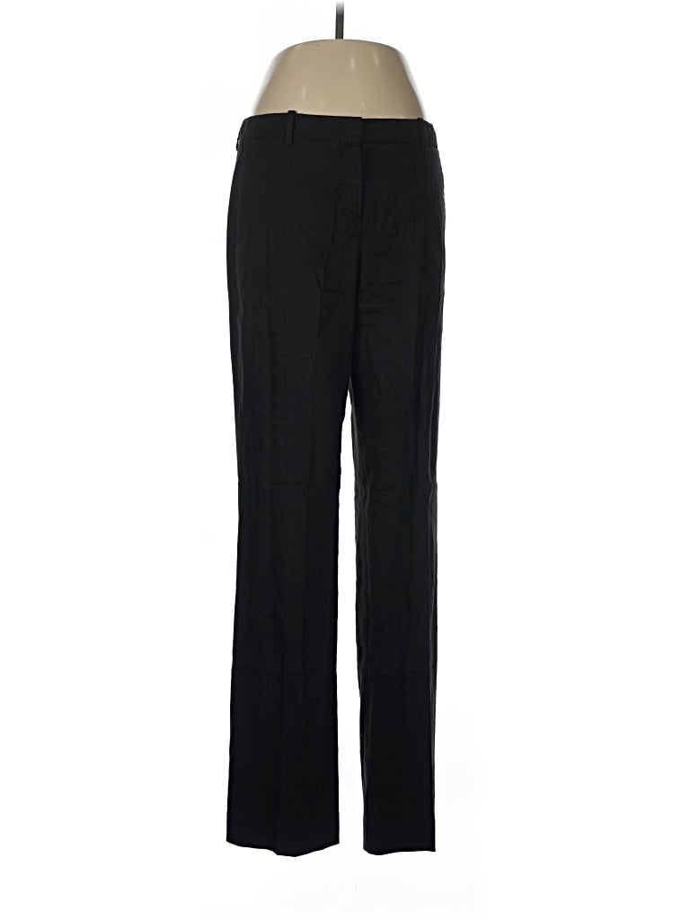Pre-owned Theory Linen Pants In Black