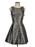 Karlie 100% Polyester Argyle Silver Cocktail Dress Size S - photo 1