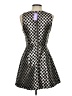 Karlie 100% Polyester Argyle Silver Cocktail Dress Size S - photo 2