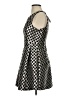 Karlie 100% Polyester Argyle Silver Cocktail Dress Size S - photo 5