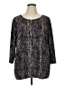 Rebecca Malone Black 3/4 Sleeve Blouse Size 1X - photo 1