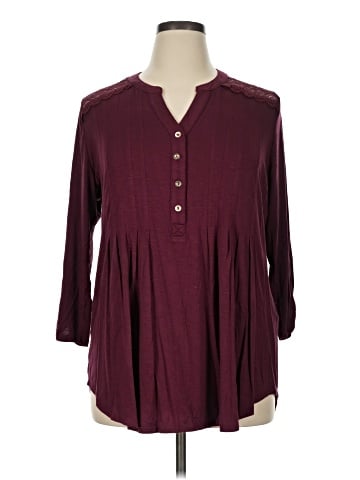 Roz & Ali 3/4 Sleeve Blouse (view 1)