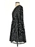 a loves a 100% Polyester Print Black Casual Dress Size S - photo 5