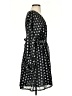 a loves a 100% Polyester Print Black Casual Dress Size S - photo 4