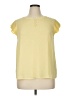 Calvin Klein 100% Polyester Yellow Short Sleeve Blouse Size XL - photo 1