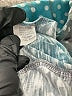 David Cline Polka Dots Teal 3/4 Sleeve Button-Down Shirt Size M - photo 8