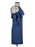 First Love Solid Blue Cocktail Dress Size S - photo 4