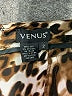 Venus Animal Print Brown Silk Skirt Size 2 - photo 4