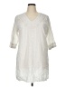 Assorted Brands 100% Cotton Ivory 3/4 Sleeve Blouse Size 1X - photo 1