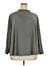 Lularoe Gray Long Sleeve Blouse Size 24 - 26 - photo 1