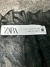 Zara Houndstooth Black Long Sleeve Blouse Size S - photo 7