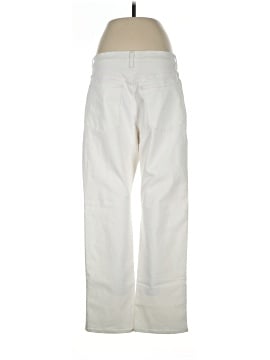 Madewell The '90s Straight Jean in Tile White: Ripped Edition (view 2)