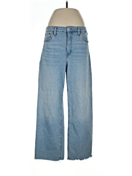 Madewell The Tall Perfect Vintage Wide-Leg Crop Jean in Altoona Wash: Raw-Hem Edition (view 1)