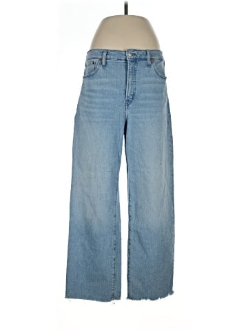 Madewell The Tall Perfect Vintage Wide-Leg Crop Jean in Altoona Wash: Raw-Hem Edition (view 1)