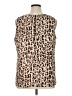 CAbi 100% Polyester Animal Print Brown Sleeveless Blouse Size XL - photo 2
