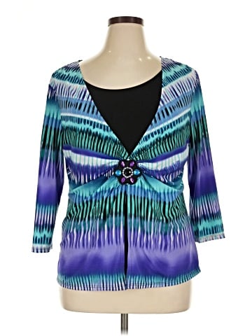 Notations 3/4 Sleeve Blouse (view 1)