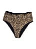 Anemone Animal Print Gold Swimsuit Bottoms Size L - photo 1