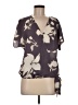Weston 100% Polyester Gray Short Sleeve Blouse Size M - photo 1