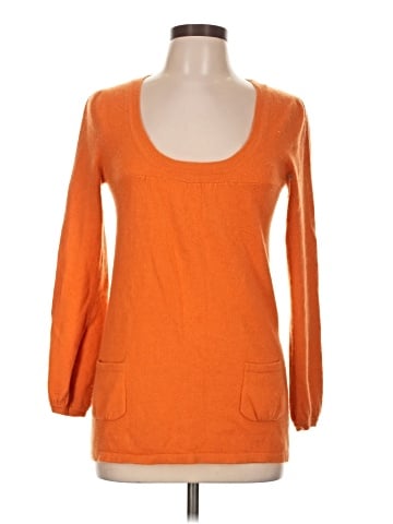 Vertical Design Cashmere Pullover Sweater (view 1)
