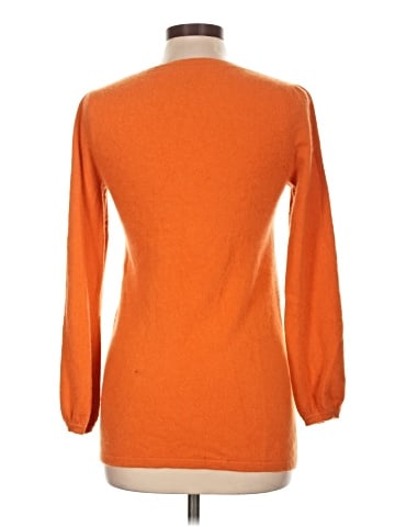 Vertical Design Cashmere Pullover Sweater (view 2)