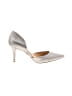 Badgley Mischka 100% Leather Metallic Silver Heels Size 10 - photo 1