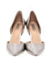 Badgley Mischka 100% Leather Metallic Silver Heels Size 10 - photo 2
