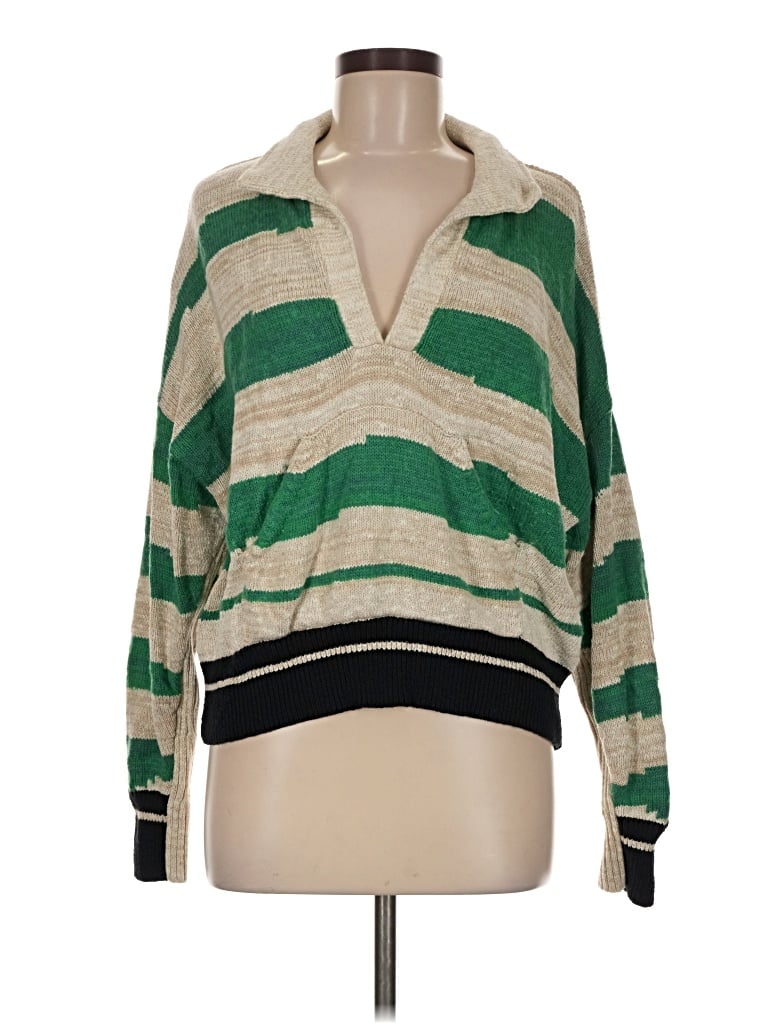 Pre-owned Pilcro Pullover Sweater In Green
