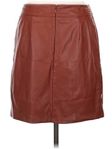 Ann Taylor LOFT Faux Leather Skirt (view 2)