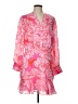 Boston Proper 100% Polyester Floral Pink Cocktail Dress Size 14 - photo 1